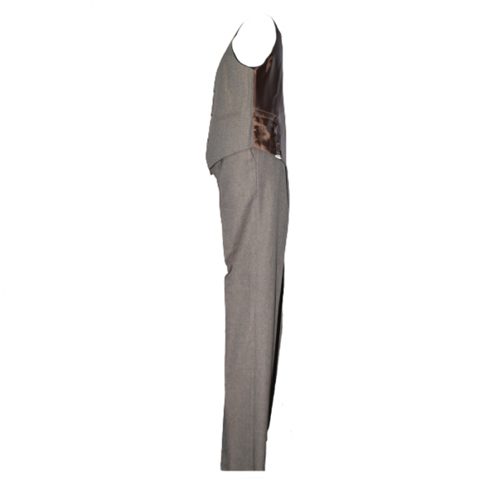 Costum elegant din 3 piese pentru baieti LA Kids LK0108, Maro [2]