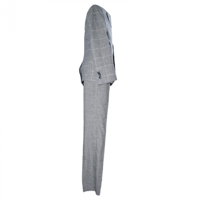 Costum elegant din 4 piese pentru baieti LA Kids 1766G, Gri [4]