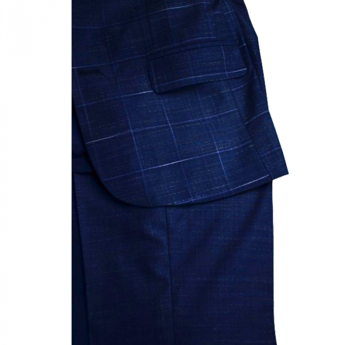 Costum elegant din 4 piese pentru baieti LA Kids 1767-B, Bleumarin [6]