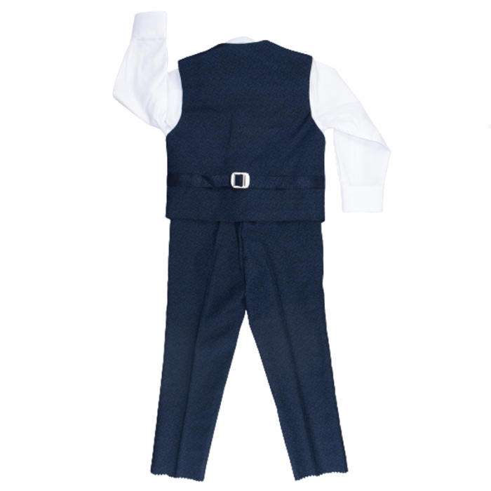 Costum elegant din 4 piese pentru baieti LA Kids 1770-B, Bleumarin [2]