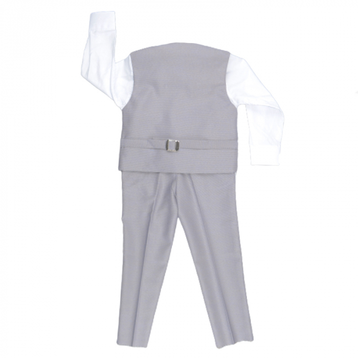 Costum elegant din 4 piese pentru baieti LA Kids 1770-G, Gri [2]