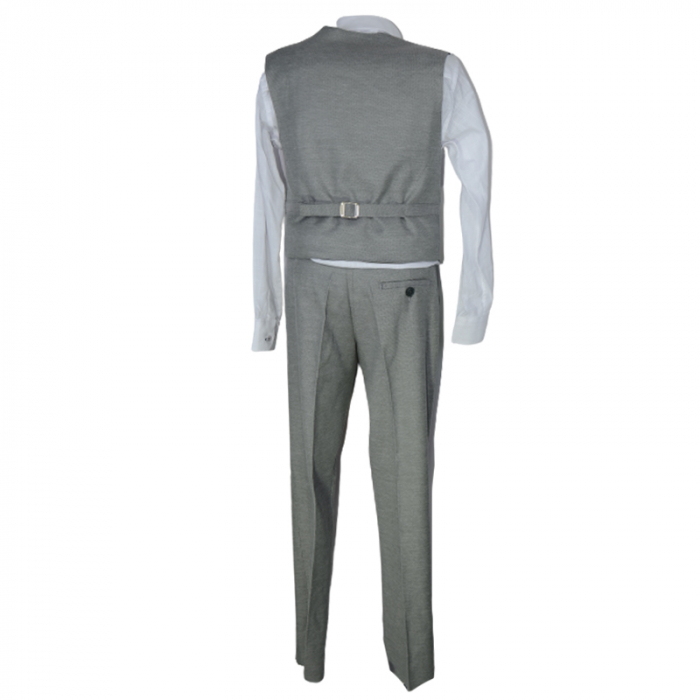 Costum elegant din 4 piese pentru baieti LA Kids 1794G, Gri [2]
