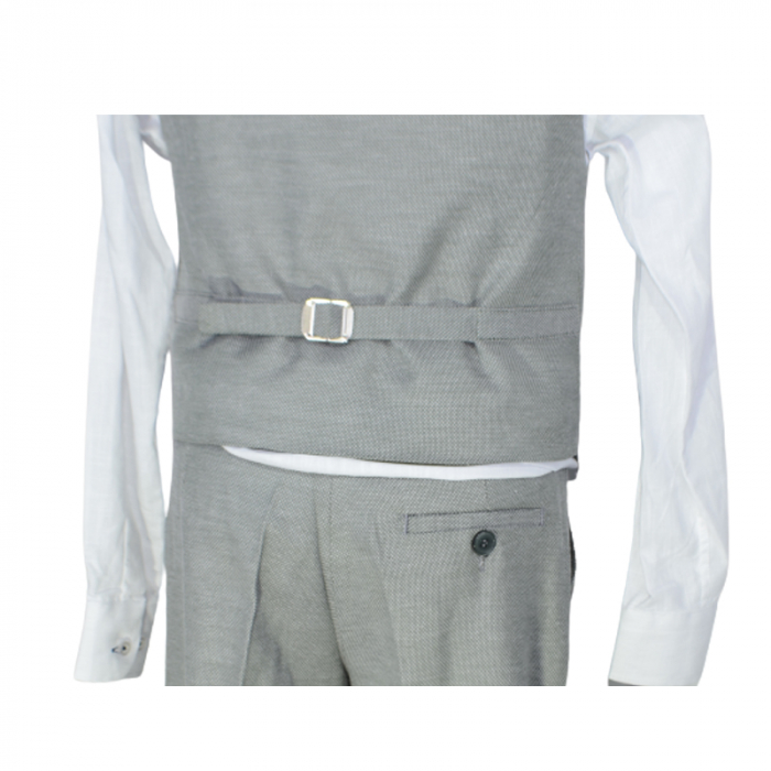 Costum elegant din 4 piese pentru baieti LA Kids 1794G, Gri [4]