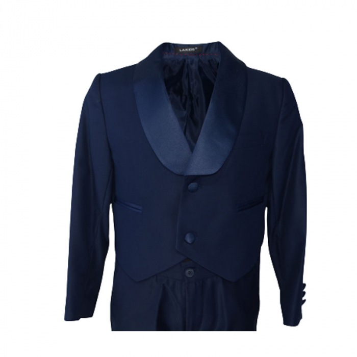 Costum elegant din 4 piese pentru baieti LA Kids 2203B-122, Bleumarin [4]
