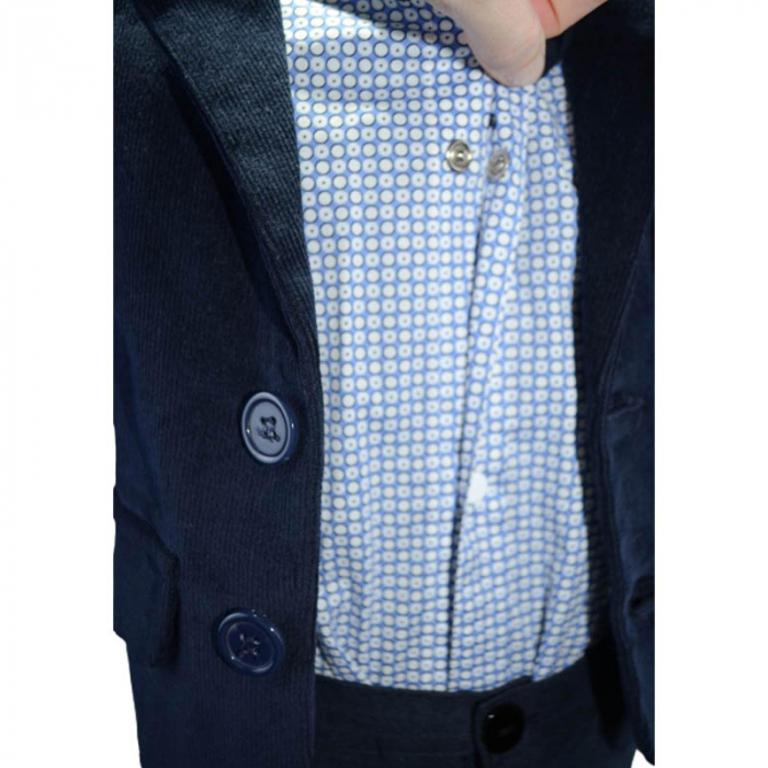 Costum elegant din 5 piese pentru baieti Mini Junior 030323-B, Bleumarin [3]