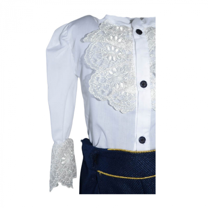 Costum elegant din 5 piese pentru baieti Dari Den 030323-ALST, Albastru [3]