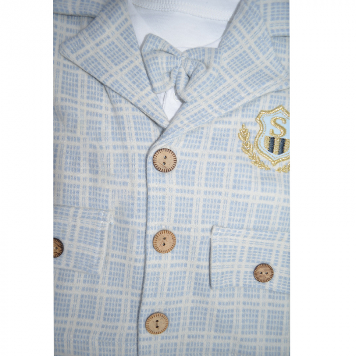 Costum elegant din 4 piese pentru baieti Sedello 6032AL, Albastru [5]