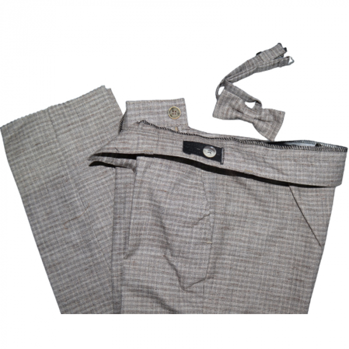 Costum elegant din 4 piese pentru baieti LA Kids 1766M, Maro [6]
