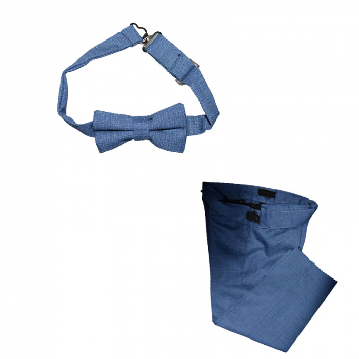 Costum elegant din 4 piese pentru baieti LA Kids 1766AA, Albastru [4]