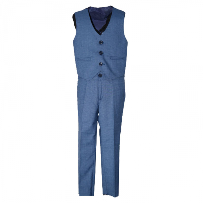Costum elegant din 4 piese pentru baieti LA Kids 1766AA, Albastru [3]