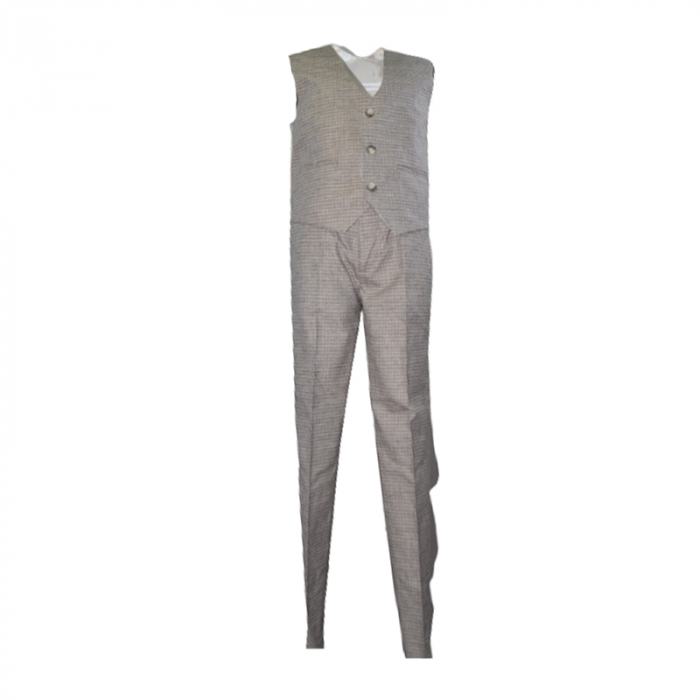Costum elegant din 4 piese pentru baieti LA Kids 1766M, Maro [4]