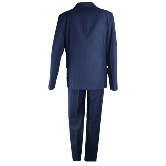 Costum elegant din 3 piese pentru baieti Slim Fit LA Kids 1739, Bleumarin [2]