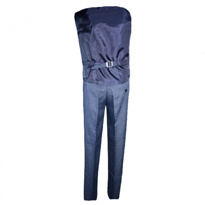 Costum elegant din 4 piese pentru baieti Slim Fit LA Kids 1766-A, Albastru [3]