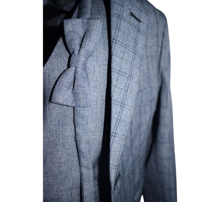 Costum elegant din 4 piese pentru baieti Slim Fit LA Kids 1766-A, Albastru [4]