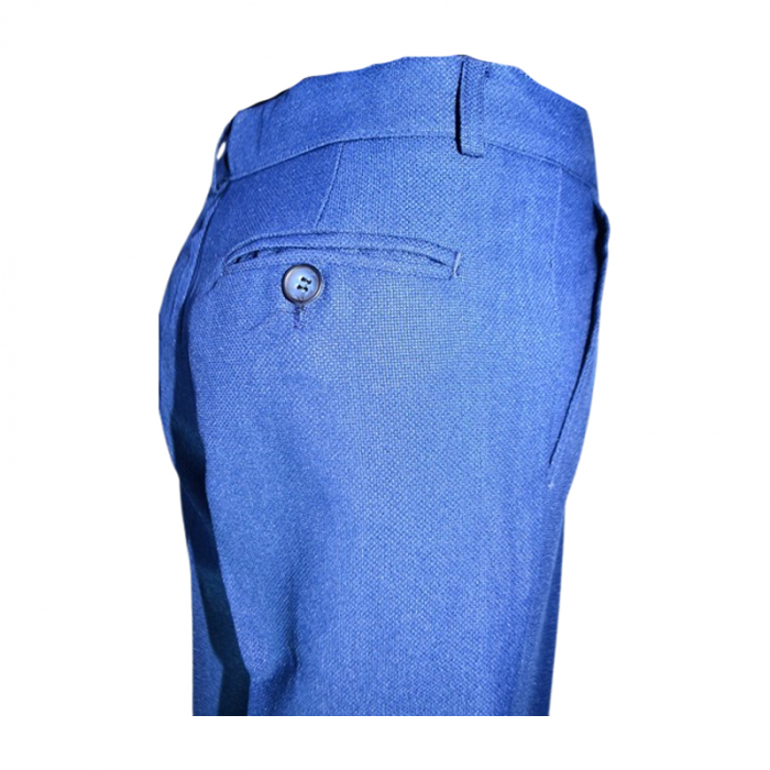 Costum elegant din 4 piese, Slim Fit, in carouri, pentru baieti, LA Kids 1807-22, Albastru inchis [3]