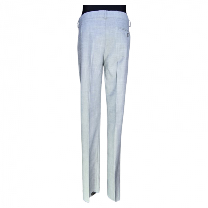 Costum elegant din 4 piese, Slim Fit, in carouri, pentru baieti, LA Kids 1807-28, Gri [5]