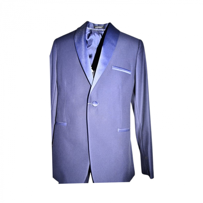 Costum elegant din 4 piese, Slim Fit, model simplu, pentru baieti, LA Kids 1571-1645, Bleumarin [3]