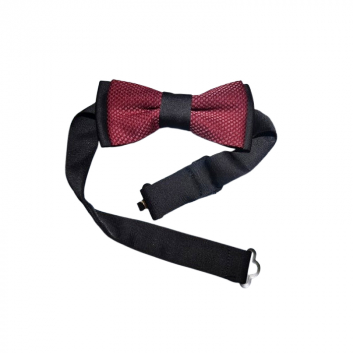 Costum elegant din 4 piese, Slim Fit, model tesut, pentru baieti, LA Kids 1629-05, Visiniu [6]