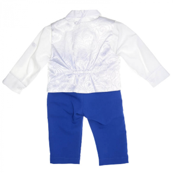 Costum elegant din 4 piese pentru baieti Mini Junior 030323-AL, Alb [2]