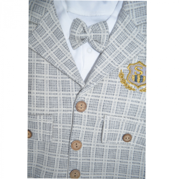 Costum elegant din 4 piese pentru baieti Sedello 6032, Gri [5]