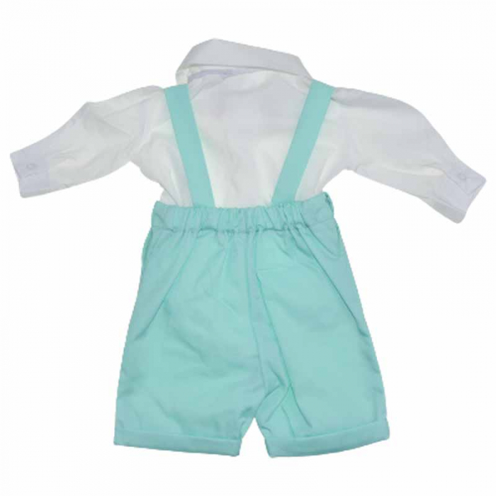 Costum elegant din 5 piese pentru baieti Gabrielle Design 20623-3, Turcoaz [2]