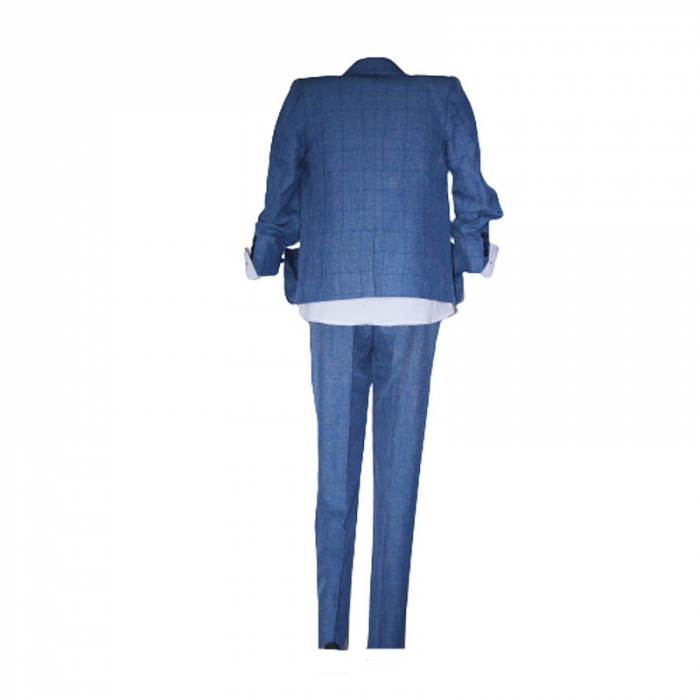 Costum elegant din 5 piese pentru baieti LOOKS KIDS KM586C-86, Albastru [4]