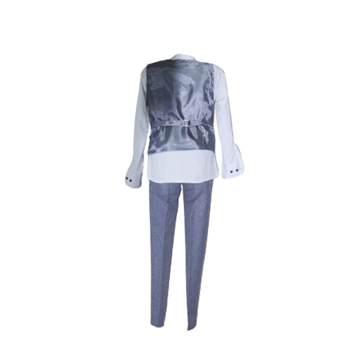 Costum elegant din 5 piese pentru baieti LOOKS KIDS KM588B-86, Albastru [5]