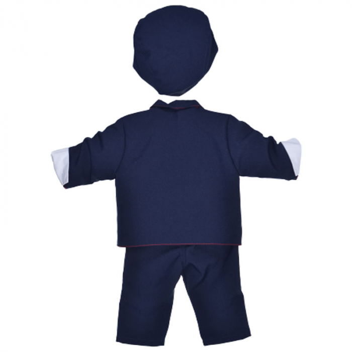 Costum elegant din 5 piese pentru baieti Krasnal C101123-2, Bleumarin [2]