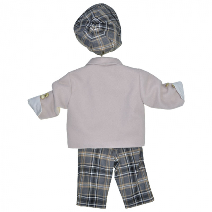 Costum elegant din 5 piese pentru baieti Krasnal C101123-11, Bej [2]