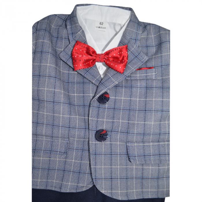 Costum elegant din 5 piese pentru baieti Krasnal C101123-12, Albastru [4]