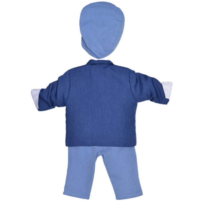 Costum elegant din 5 piese pentru baieti Krasnal C101123-4, Albastru [2]