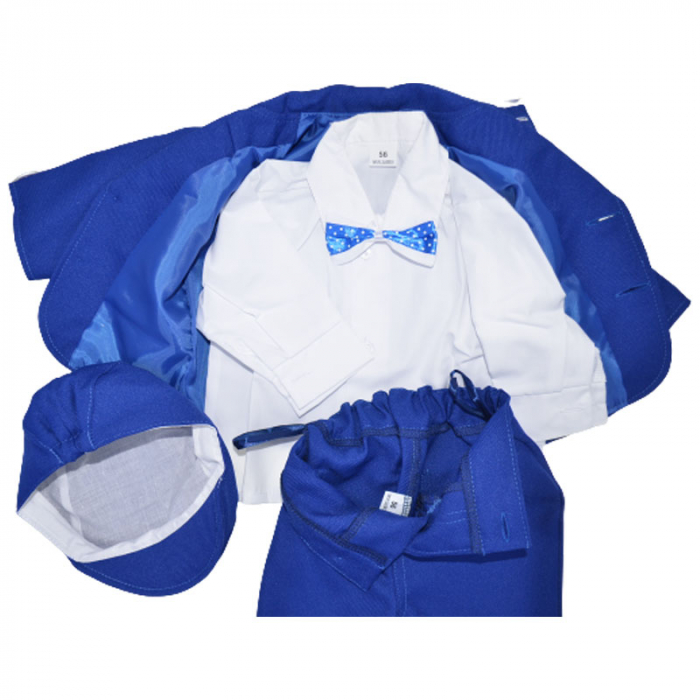 Costum elegant din 5 piese pentru baieti Krasnal C101123-1, Albastru [3]