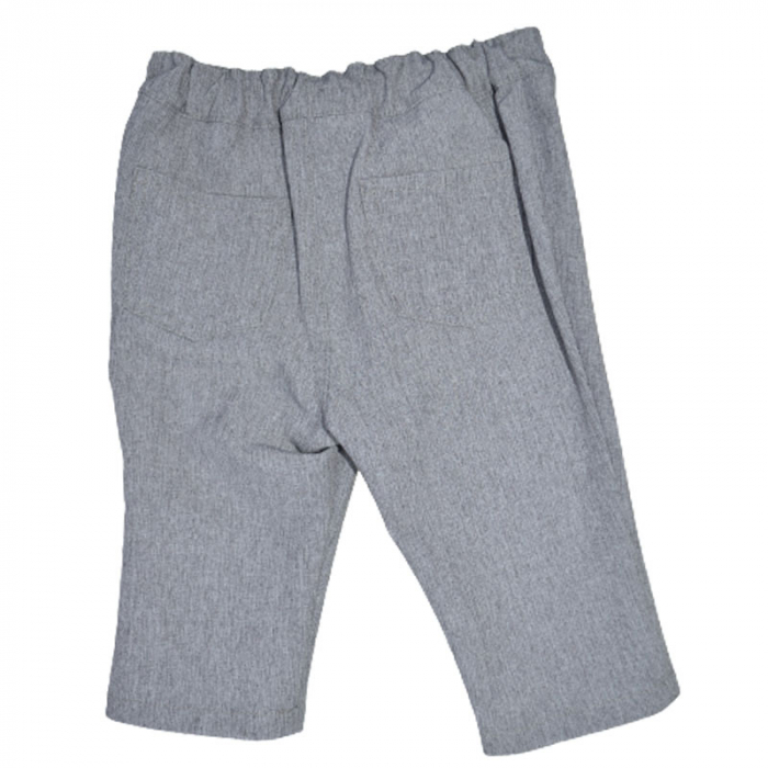 Costum elegant din 5 piese pentru baieti Krasnal C101123, Gri [5]