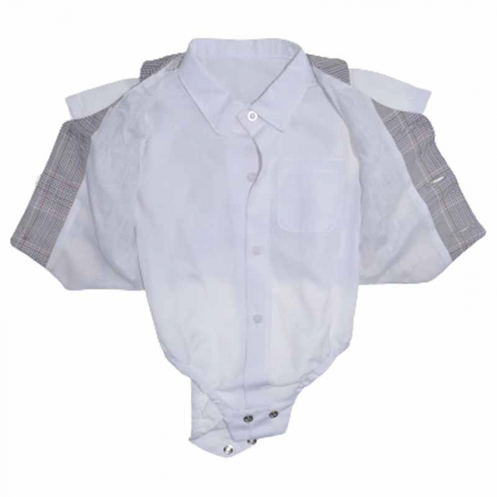 Costum elegant din 5 piese pentru baieti Christopher Baby Club 6819, Gri [3]