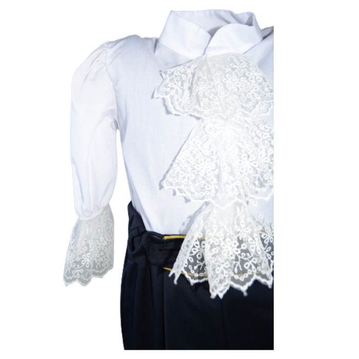 Costum elegant din 5 piese pentru baieti Dari Den 030323-CRMM, Crem [4]