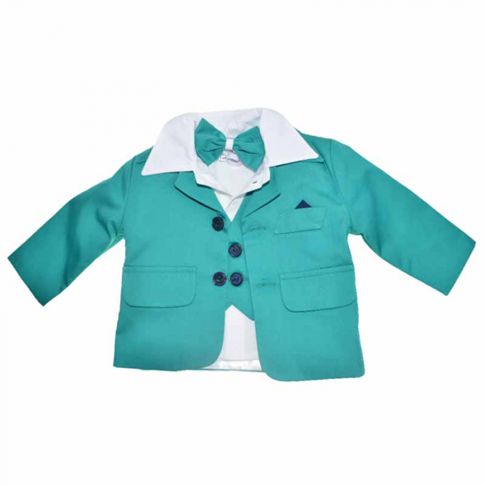 Costum elegant din 6 piese pentru baieti Gabrielle Design 030623-2, Verde [2]