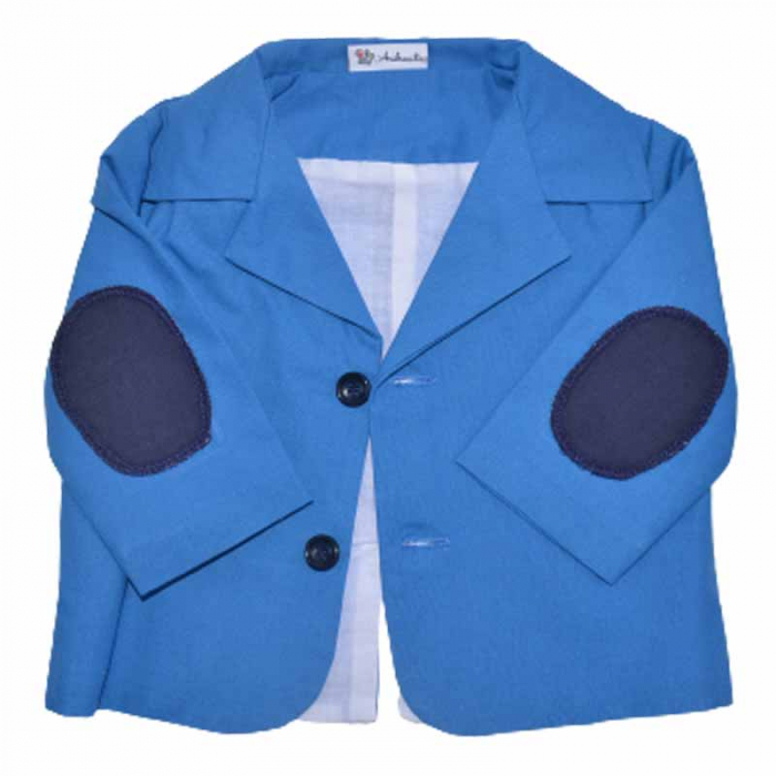 Costum elegant din 6 piese pentru baieti Andreeatex 030623-4, Albastru [6]