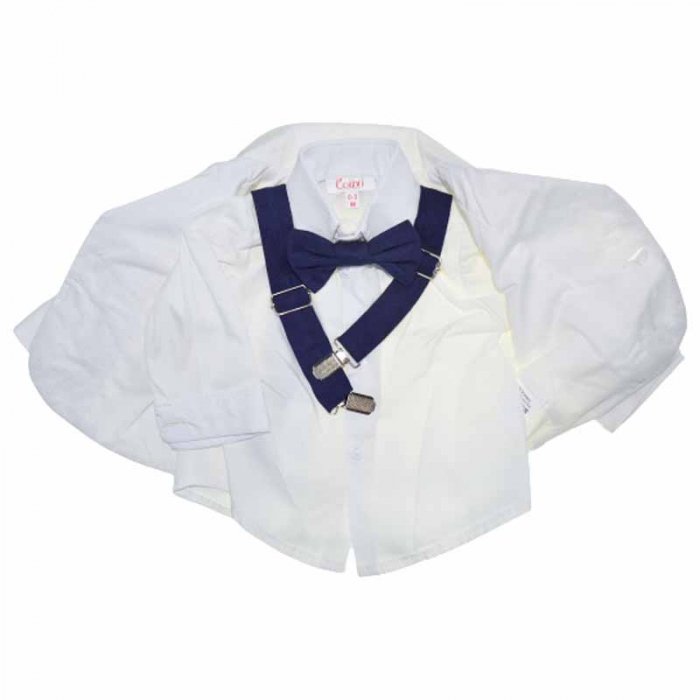 Costum elegant din 6 piese pentru baieti Colibri 070623-A, Alb [3]