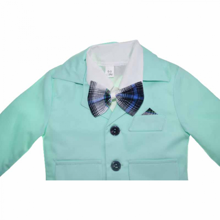 Costum elegant din 6 piese pentru baieti Gabrielle Design 030623-3, Turcoaz [3]