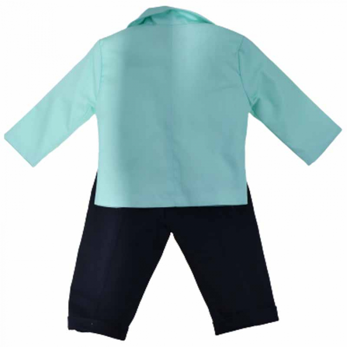 Costum elegant din 6 piese pentru baieti Gabrielle Design 030623-3, Turcoaz [2]