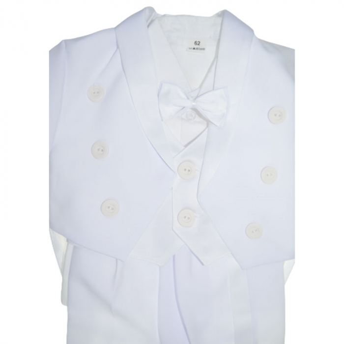 Costum elegant din 6 piese pentru baieti Krasnal C101123-9, Alb [4]