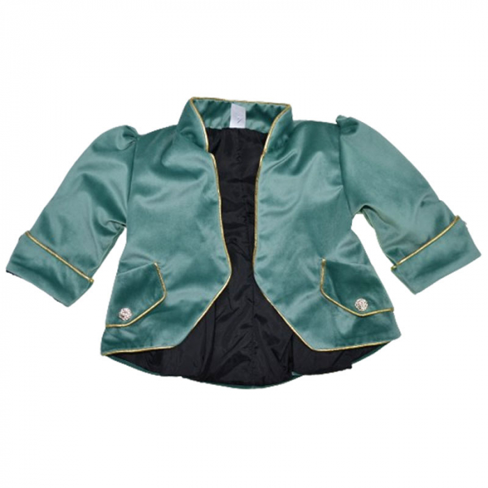 Costum elegant din catifea 5 piese pentru baieti Duomar 240124-1, Verde [4]