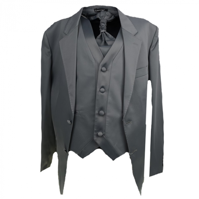 Costum elegant pentru baieti LA Kids 1376-152-cm, Gri [6]