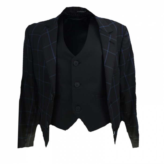 Costum elegant pentru baieti LA Kids 1673 1673-128-cm, Negru [4]