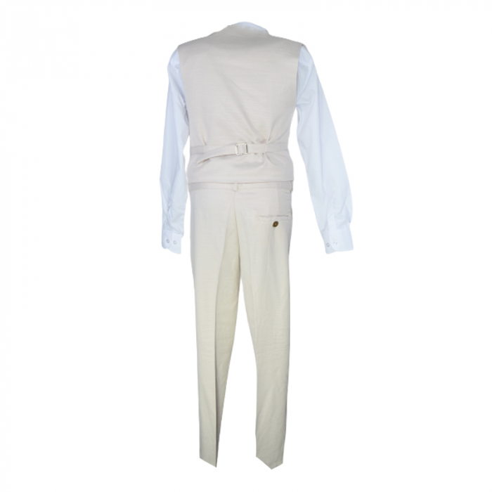 Costum elegant din 4 piese pentru baieti LA Kids 1794, Crem [2]