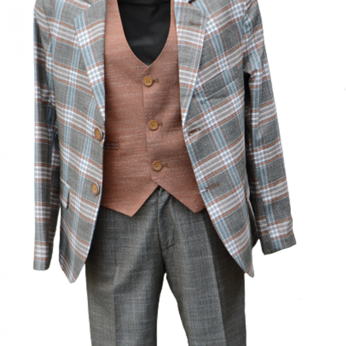 Costum elegant pentru baieti LA Kids 1772V, Verde [8]