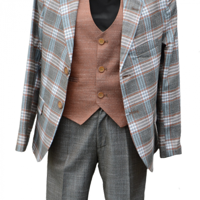 Costum elegant pentru baieti LA Kids 1772V, Verde [6]