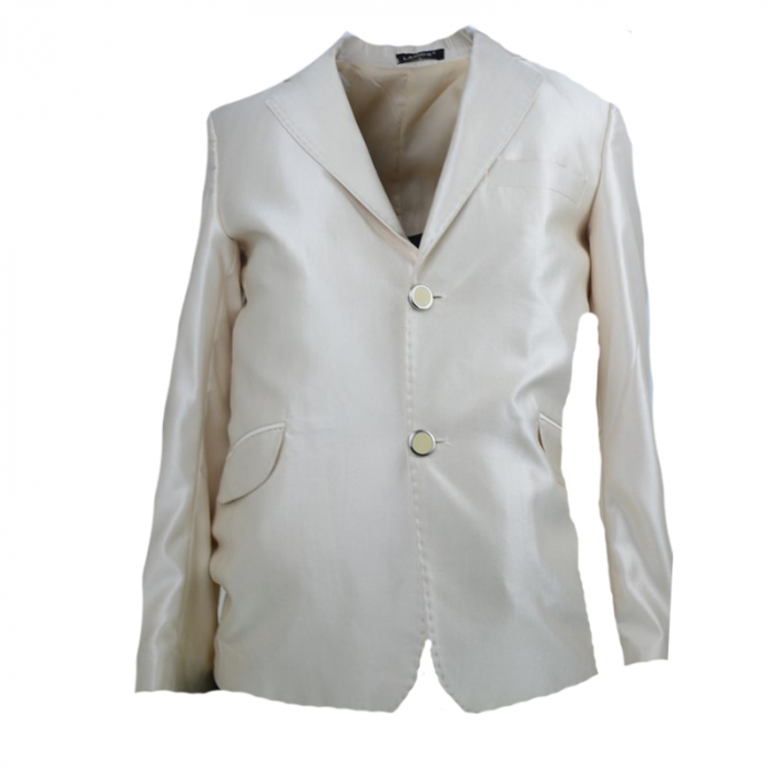 Costum elegant pentru baieti LA Kids CC-11-140-146-cm, Crem [2]