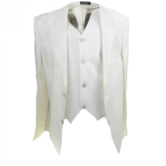 Costum elegant pentru baieti LA Kids CC-8-146-152-cm, Crem [5]