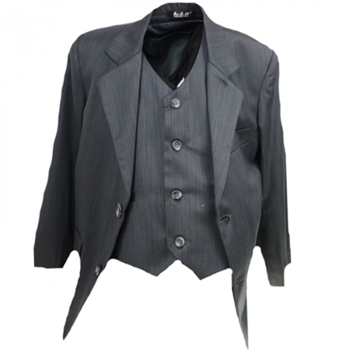 Costum elegant pentru baieti LA Kids CE-1-116-122-cm, Gri [3]